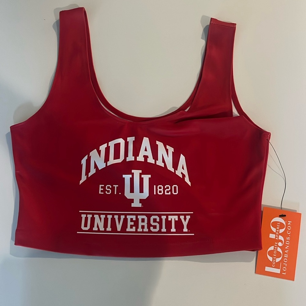 Indiana University crop tank top. Brand new. Never worn. One size.